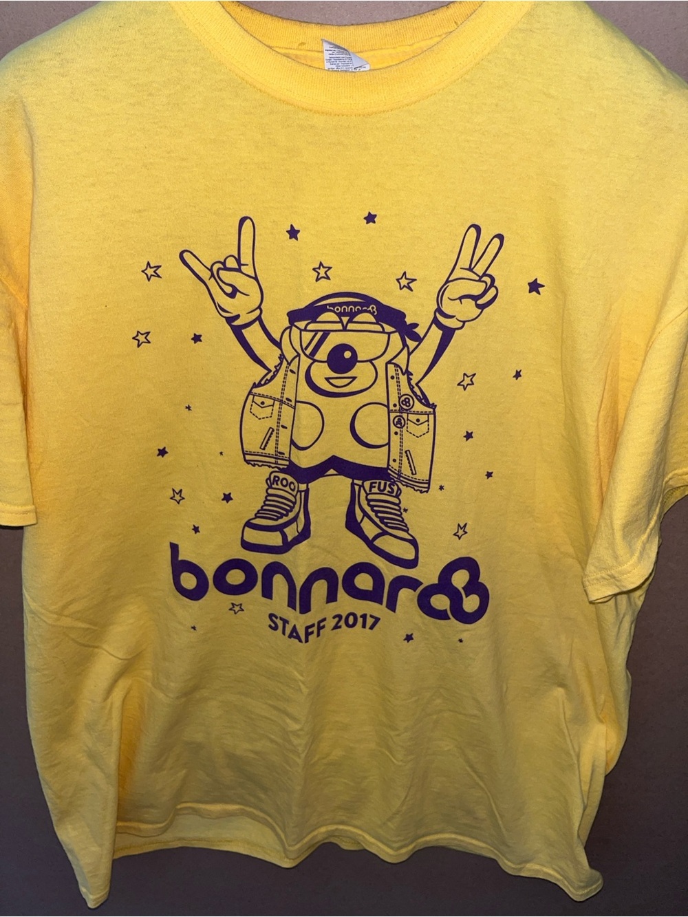 Bonnaroo 2017 Yellow Staff T-Shirt
